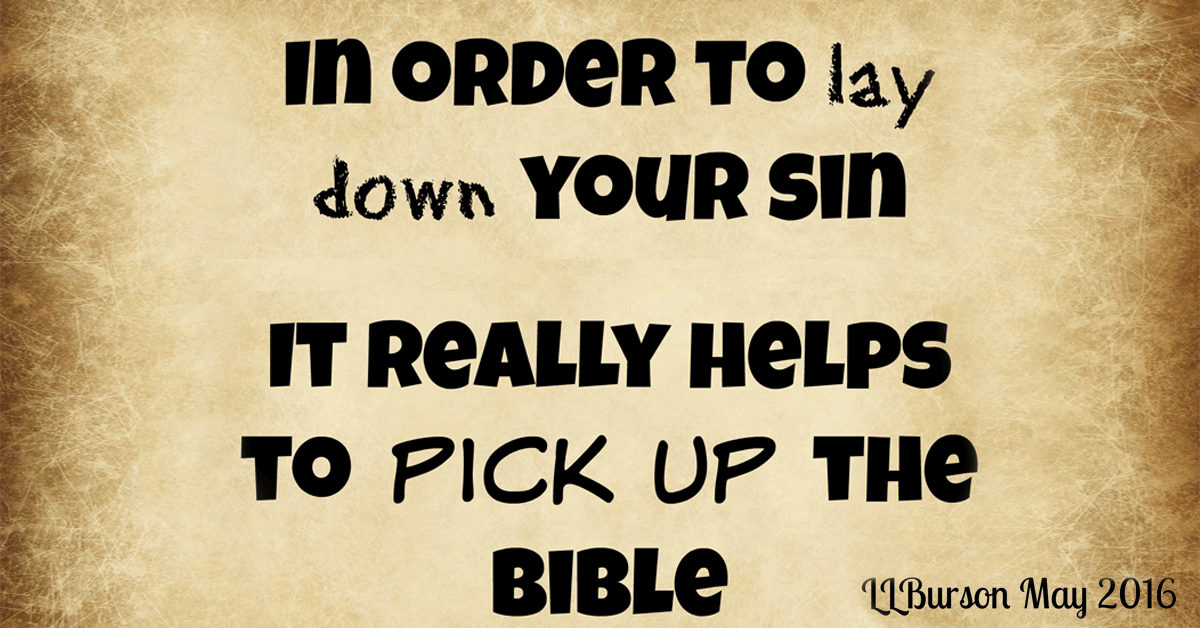 Pick up the bible